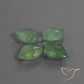 Pedras preciosas de Prehnite Verde Terroso natural de 34.58 ct, Chique, Transparente