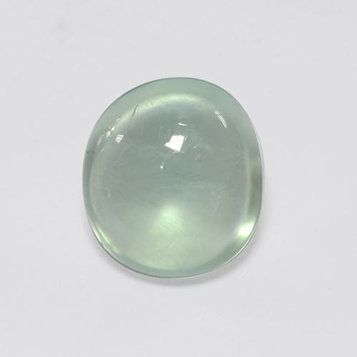 Prehnita verde natural 2,95ct, corte oval, transparente