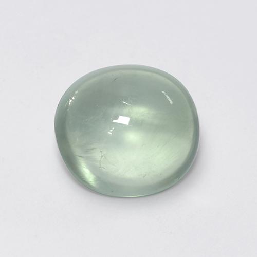 Prehnita verde natural 2,95ct, corte oval, transparente