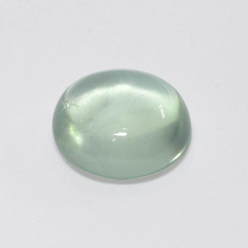 Prehnita verde natural 2,95ct, corte oval, transparente