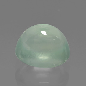 Prehnita verde natural 2,39ct, corte oval, translúcido