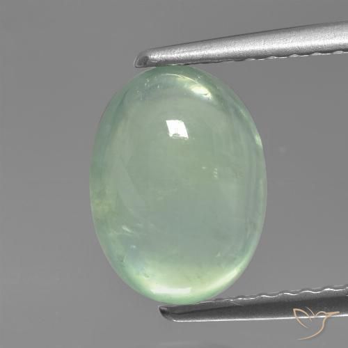 2.73ct Natural Verde Menta Pálido Prehnite, oval, Translúcido