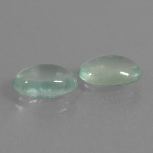 Pedras preciosas de Prehnite Verde Menta Claro natural de 3.57 ct, oval, Translúcido