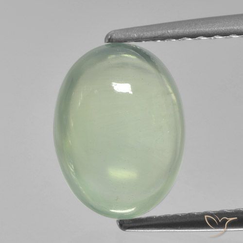 2.49ct Natural Luz verde Prehnite, oval, Translúcido