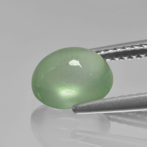 Prehnite Verde Natural 1.92ct, Corte Oval, Translúcido
