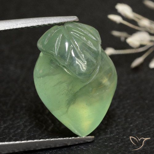 13.18ct Natural Verde oliva Prehnite, Chique, Transparente