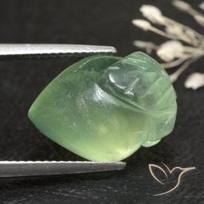 Prehnite Verde oliva Natural 13.18ct, Chique, Transparente