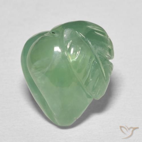 Prehnite Verde Terroso Pálido Natural 15.49ct, Chique, Translúcido