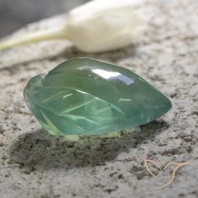 Prehnite Luz verde Natural 15.69ct, Chique, Translúcido