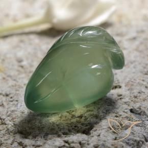 Prehnite Verde Terroso Natural 14.60ct, Chique, Translúcido