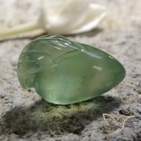 Prehnite Verde Terroso Natural 14.60ct, Chique, Translúcido