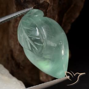 Prehnite Verde Mar Claro Natural 23.51ct, Chique, Translúcido