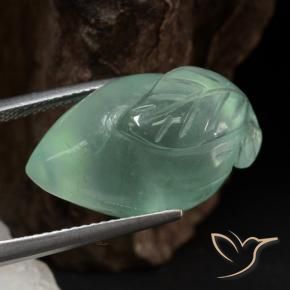 Prehnite Verde Mar Claro Natural 23.51ct, Chique, Translúcido