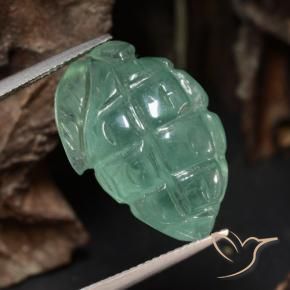 Prehnite Luz verde Natural 19.26ct, Chique, Translúcido