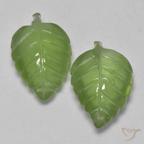 13.81ctw Natural Verde amarelado Prehnite, Chique, Transparente