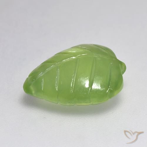 Prehnite Verde amarelado Natural 4.86ct, Chique, Transparente