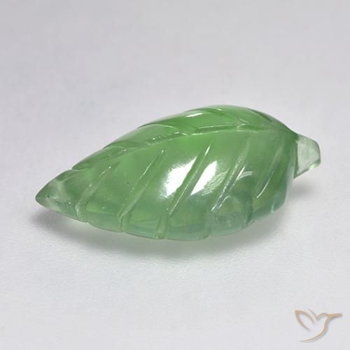 Prehnite verde pêra Natural 7.19ct, Chique, Transparente