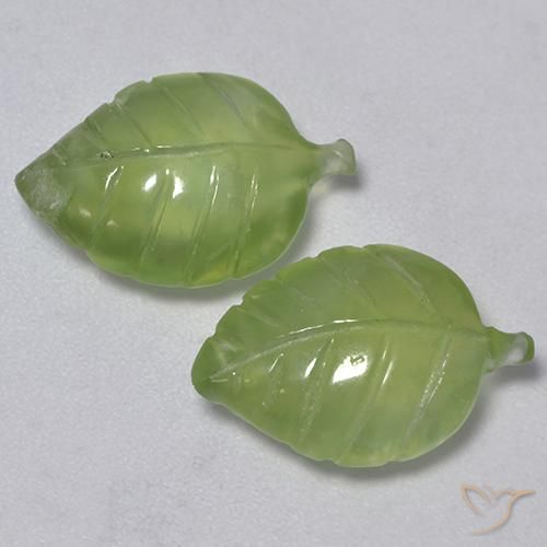 8.53ctw Natural Verde amarelado Prehnite, Chique, Transparente
