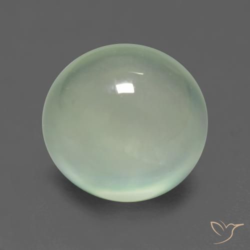 2.75ct Natural Verde Sábio Muito Claro Prehnite, oval, Transparente
