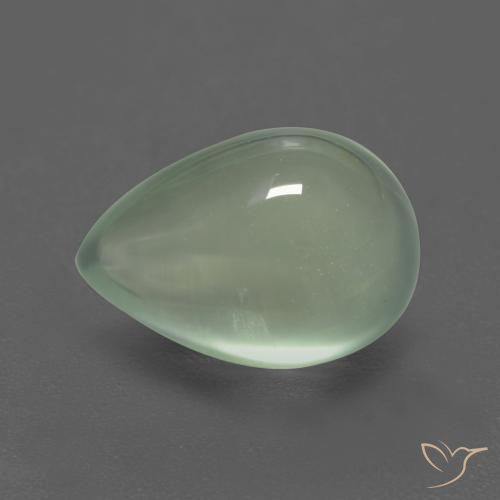 3.63ct Natural Verde Pêra Claro Prehnite, Formato de pêra, Transparente