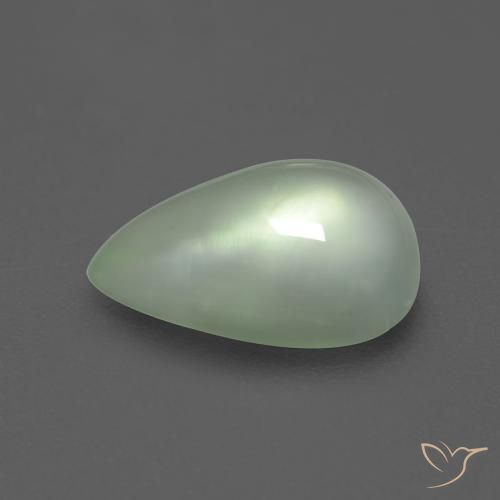 Prehnite Verde Pêra Claro Natural 2.72ct, Formato de pêra, Transparente