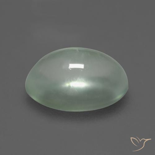 Prehnite Verde Pêra Claro Natural 2.42ct, oval, Transparente