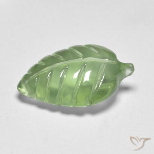Prehnite Verde amarelado Natural 3.86ct, Chique, Transparente