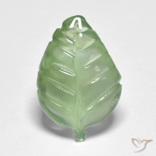 4.19ct Natural verde pêra Prehnite, Chique, Transparente