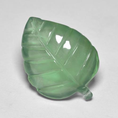 Prehnite verde quente Natural 8.50ct, Forma extravagante, Transparente