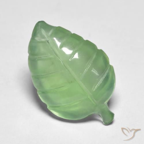 Prehnite Verde amarelado Natural 8.13ct, Chique, Transparente