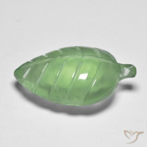 Prehnite Verde amarelado Natural 8.13ct, Chique, Transparente