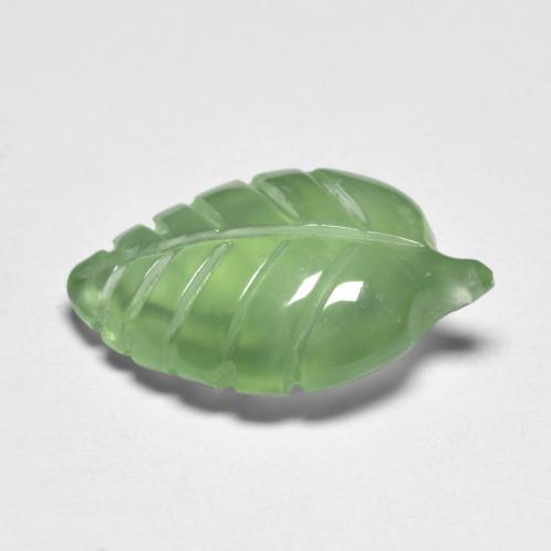 Prehnita verde natural 4,92ct, forma extravagante, transparente