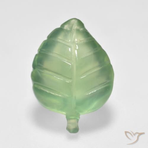 6.06ct Natural verde pêra Prehnite, Chique, Transparente