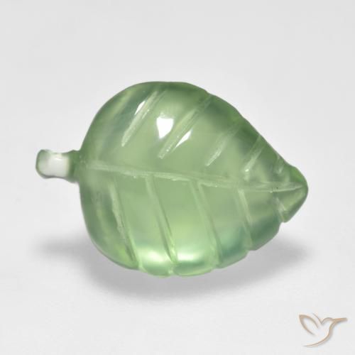 Prehnite verde pêra Natural 6.06ct, Chique, Transparente
