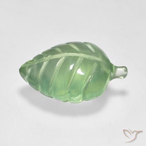 Prehnite verde pêra Natural 6.06ct, Chique, Transparente