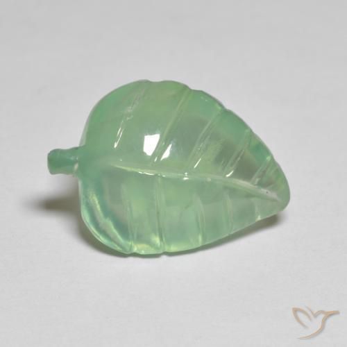 Prehnite Verde médio Natural 6.99ct, Chique, Transparente