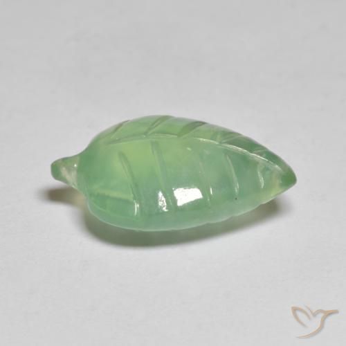 Prehnite Verde médio Natural 6.99ct, Chique, Transparente