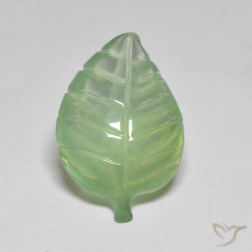 6.77ct Natural Verde Limão Pálido Prehnite, Chique, Transparente