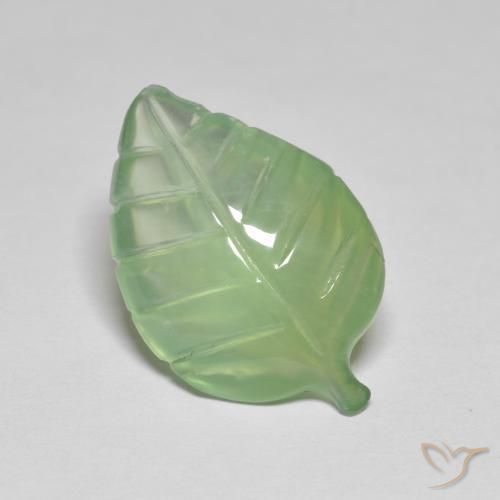 Prehnite Verde Limão Pálido Natural 6.77ct, Chique, Transparente