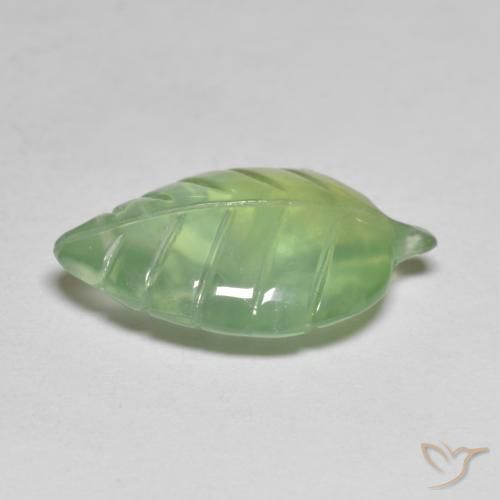 Prehnite Verde Limão Pálido Natural 6.77ct, Chique, Transparente
