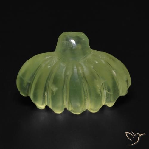 Prehnite Verde limão Natural 10.00ct, Chique, Translúcido