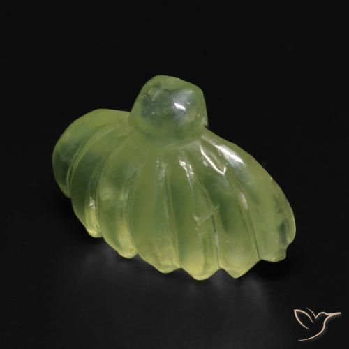 Prehnite Verde limão Natural 10.00ct, Chique, Translúcido