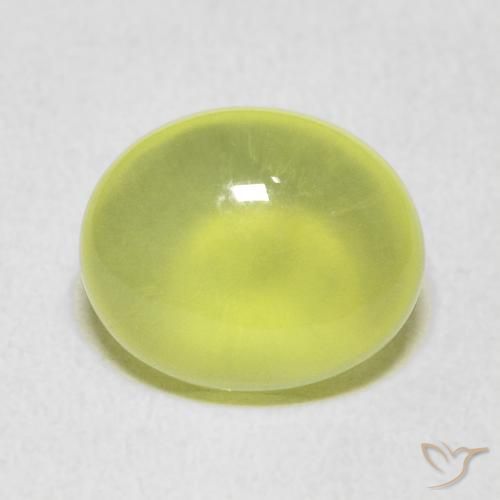 4.85ct Natural Verde limão Prehnite, oval, Transparente