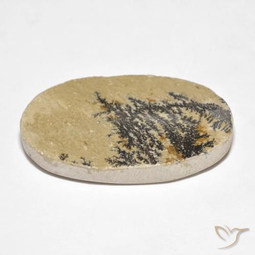 Dendrito Psilomelano Multicolorido Natural 34.95ct, oval, Opaco