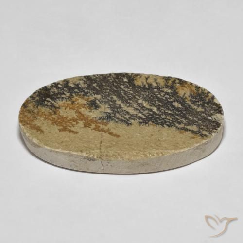 Dendrito Psilomelano Multicolorido Natural 49.70ct, oval, Opaco