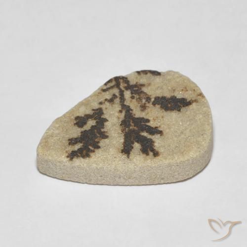 Dendrito Psilomelano Multicolorido Natural 11.56ct, Formato de pêra, Opaco