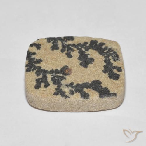 Dendrito Psilomelano Multicolorido Natural 25.75ct, Almofada, Opaco