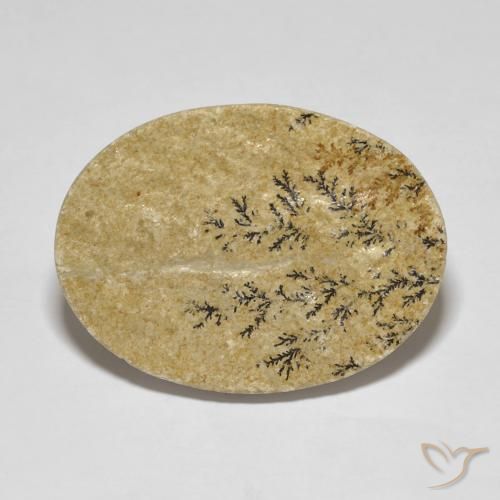 35.98ct Natural Multicolorido Dendrito Psilomelano, oval, Opaco
