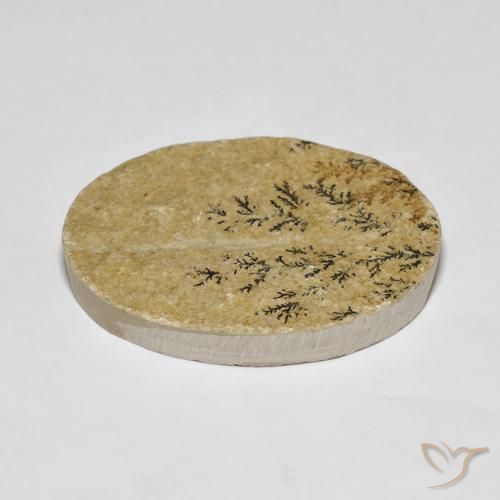 Dendrito Psilomelano Multicolorido Natural 35.98ct, oval, Opaco