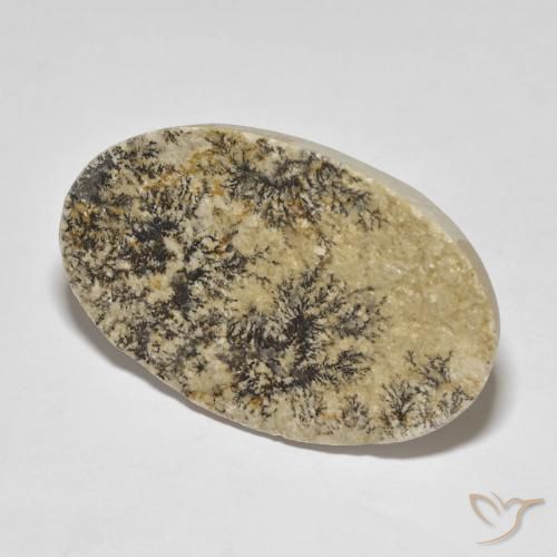 Dendrito Psilomelano Multicolorido Natural 37.32ct, oval, Opaco